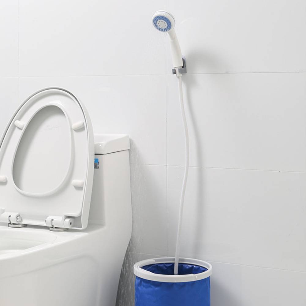 Portable Camping Shower – Rechargeable Outdoor Shower with LED & Rain Mode